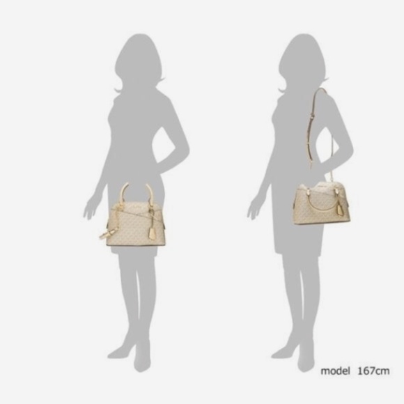 MICHAEL KORS JET SET DOME SATCHEL SHOULDER BAG POWDERED BLUSH SIGNATURE LOGO NWT - Picture 10 of 10